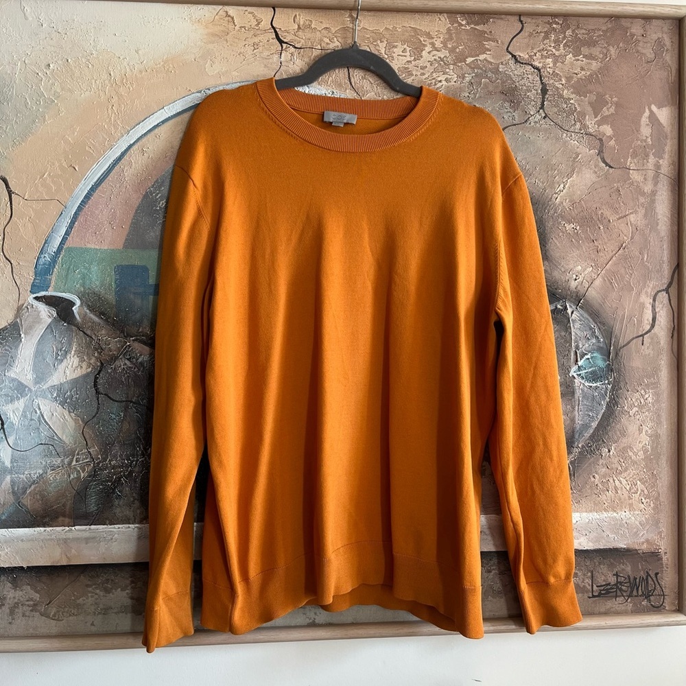 COS Fall Orange Crewneck Sweater